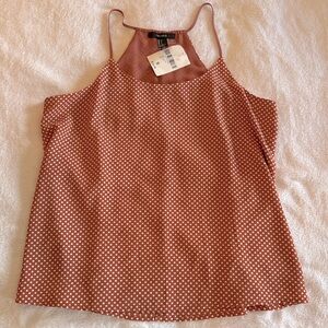 Forever 21 Tan Polka Dot Camisole